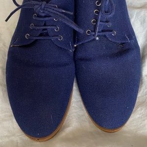 Royal Blue Size 5 Vegan Derby Shoes